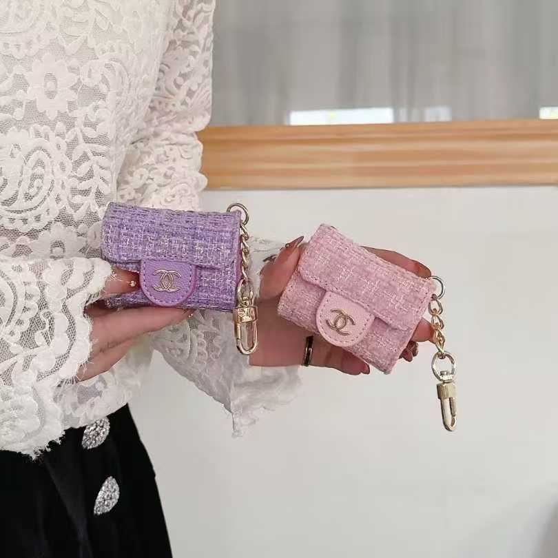 紛失防止 Chanel Airpods pro3/4 mini ケース